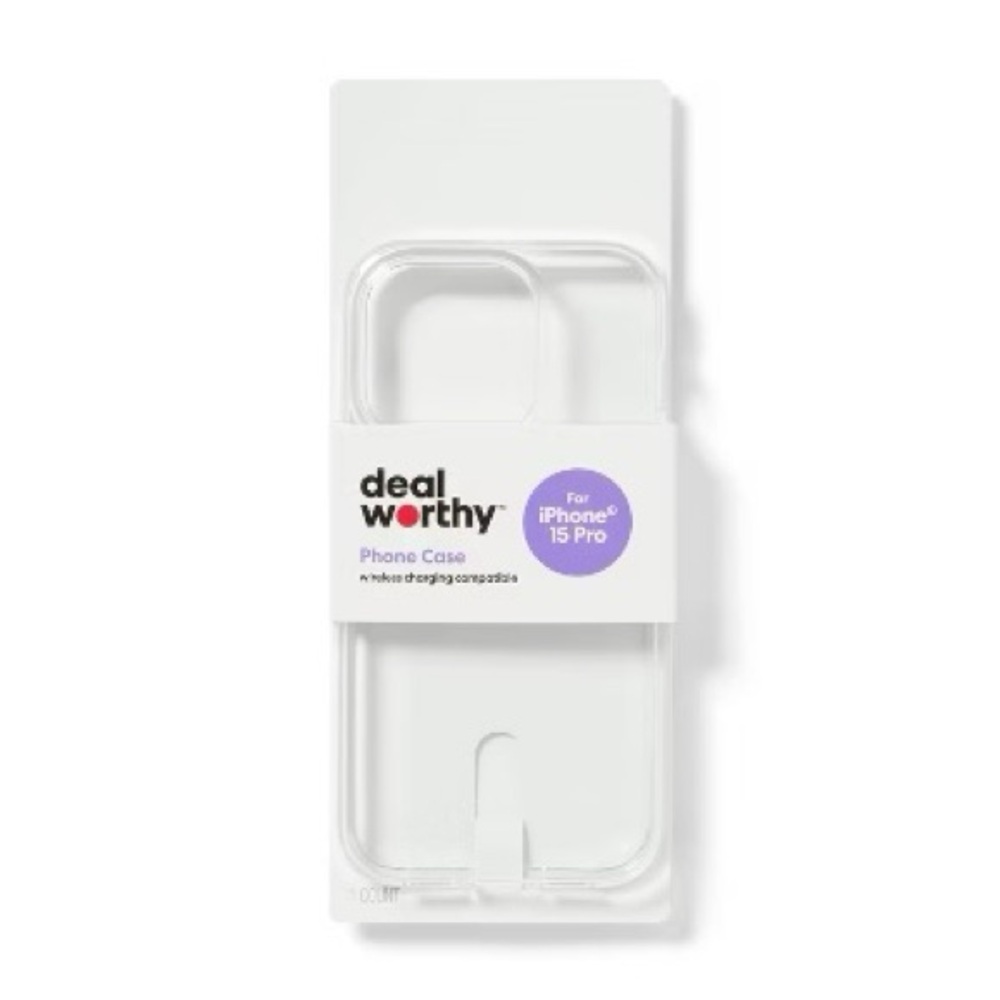 ☘️ Dealworthy Clear Phone Case for iPhone 15 Pro